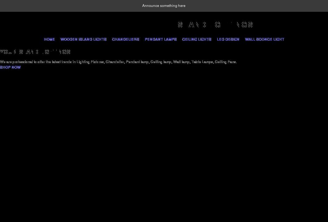 islandlightings.com shopify website screenshot