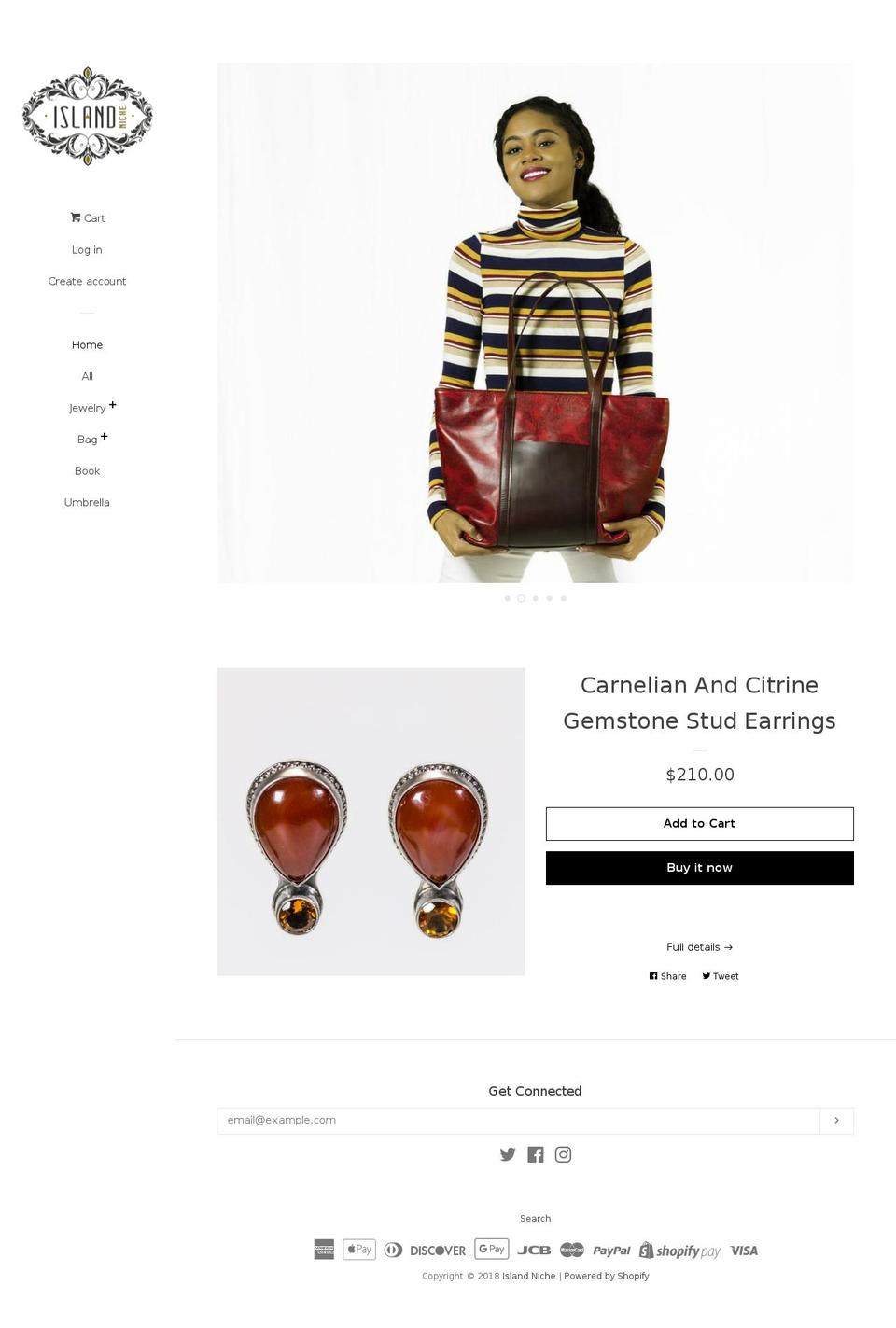 islandniche.com — Shopify storefront screenshot