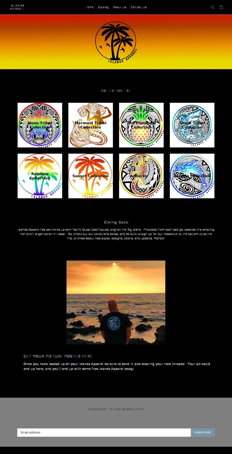 islandsapparel.com — Shopify storefront screenshot