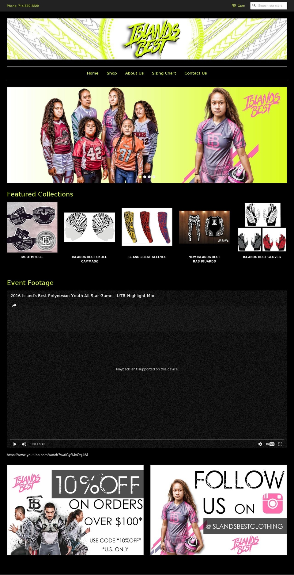 islandsbestclothing.net shopify website screenshot