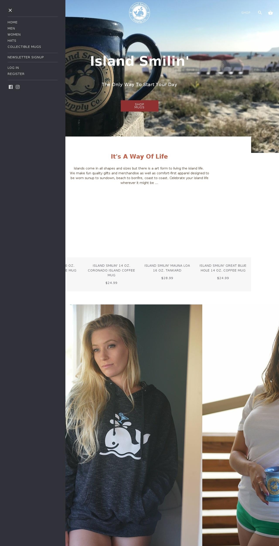islandsmilin.com shopify website screenshot