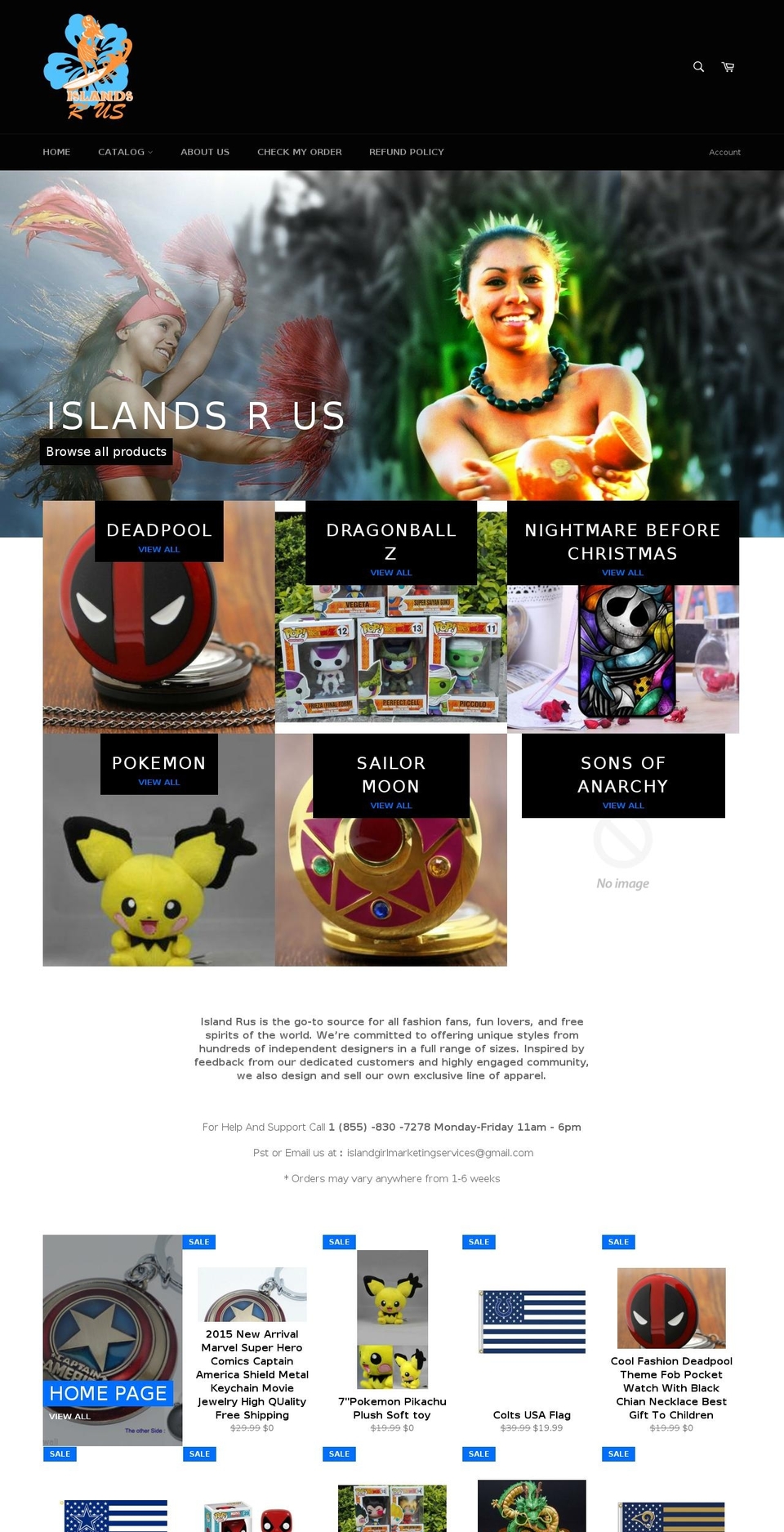 islandsrus.com shopify website screenshot