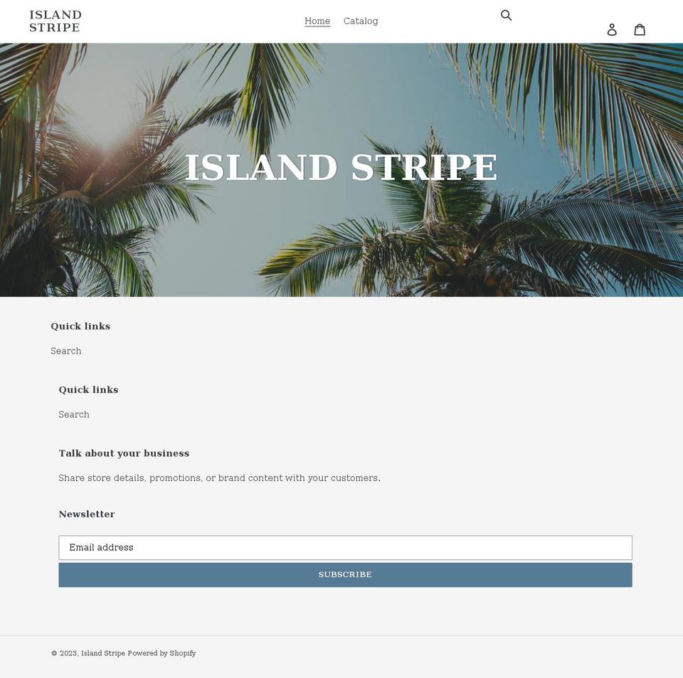 islandstripe.com shopify website screenshot