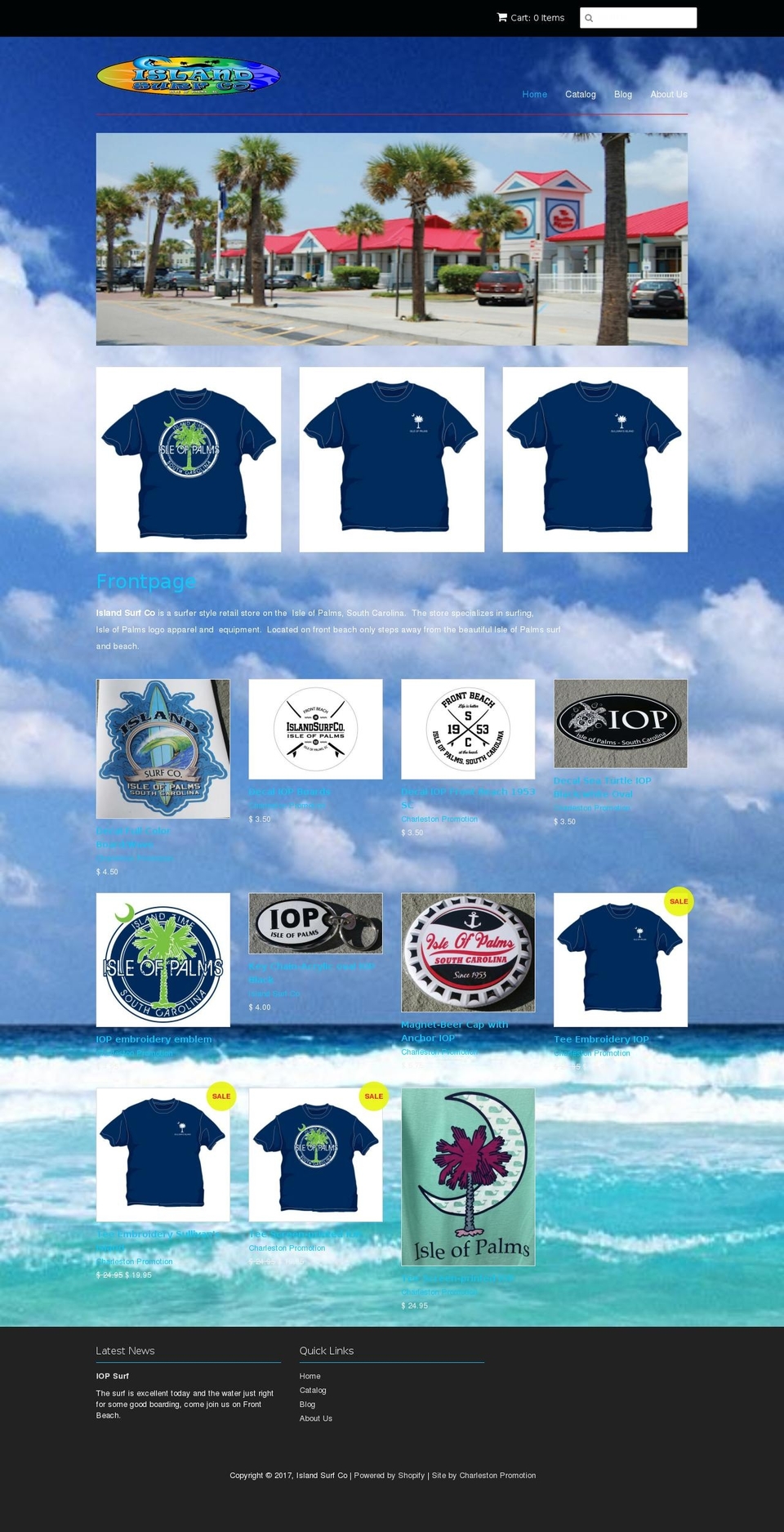 islandsurfcoiop.com shopify website screenshot