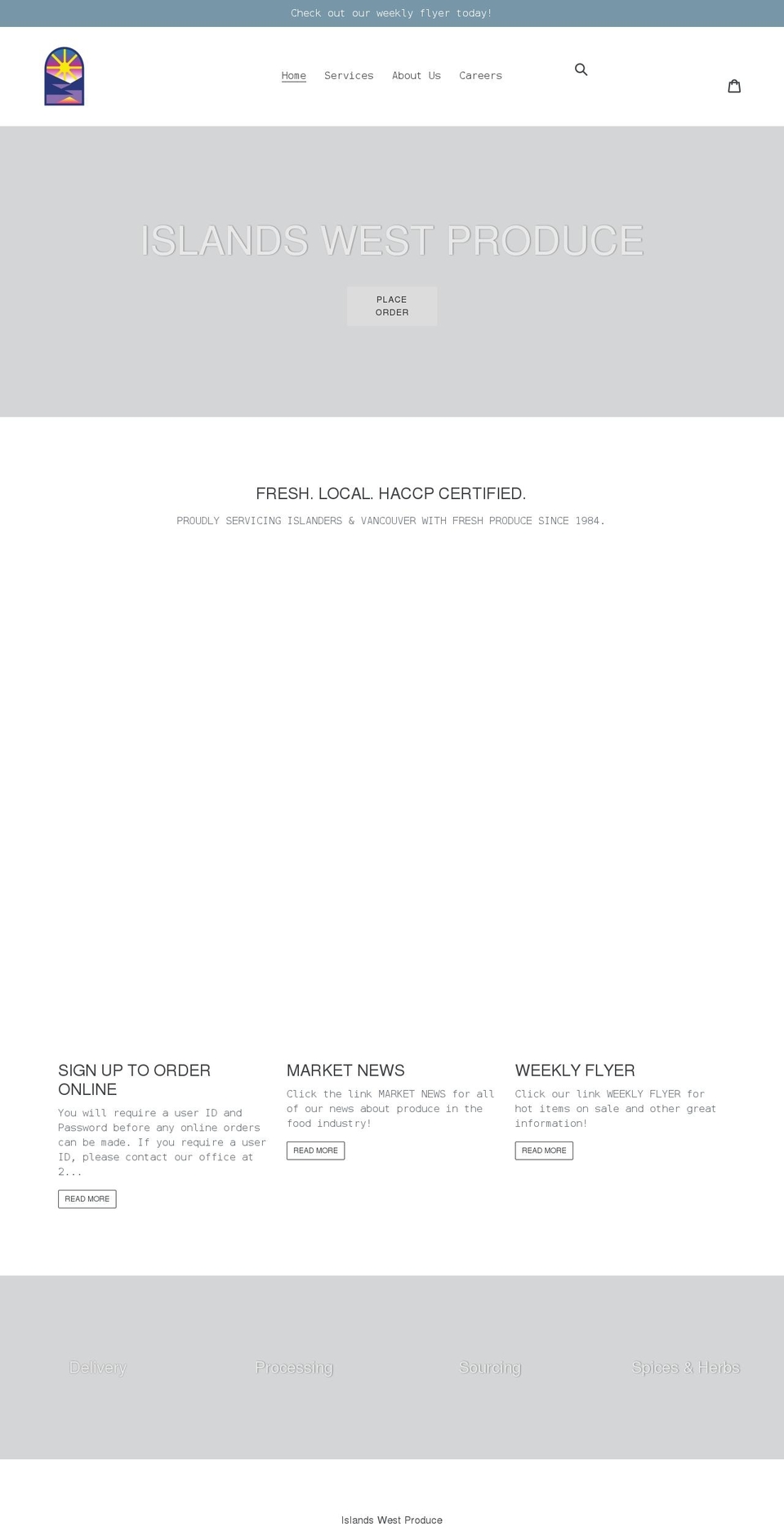 islandswestmanufacturesltd.com shopify website screenshot