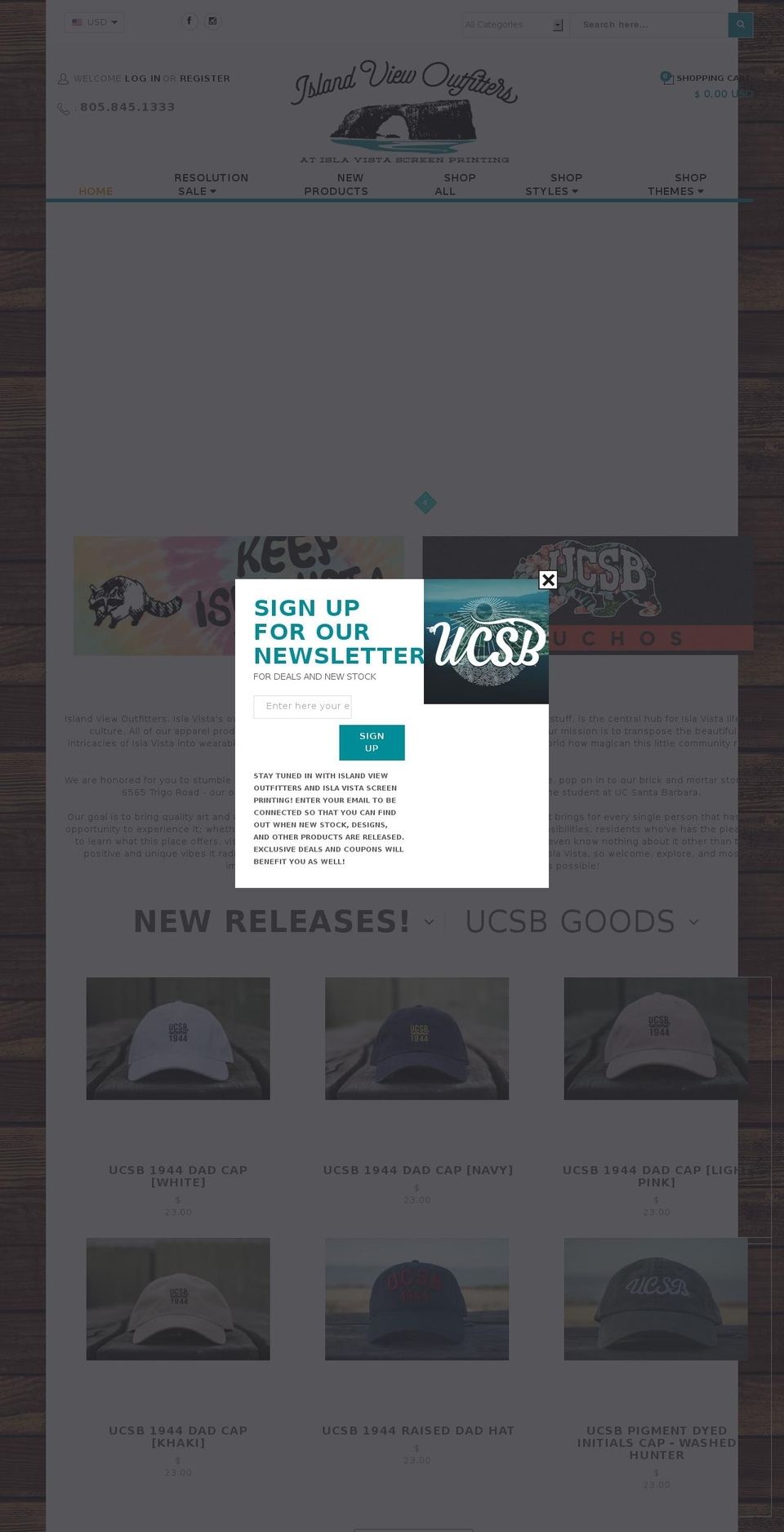 islandviewoutfitters.com shopify website screenshot