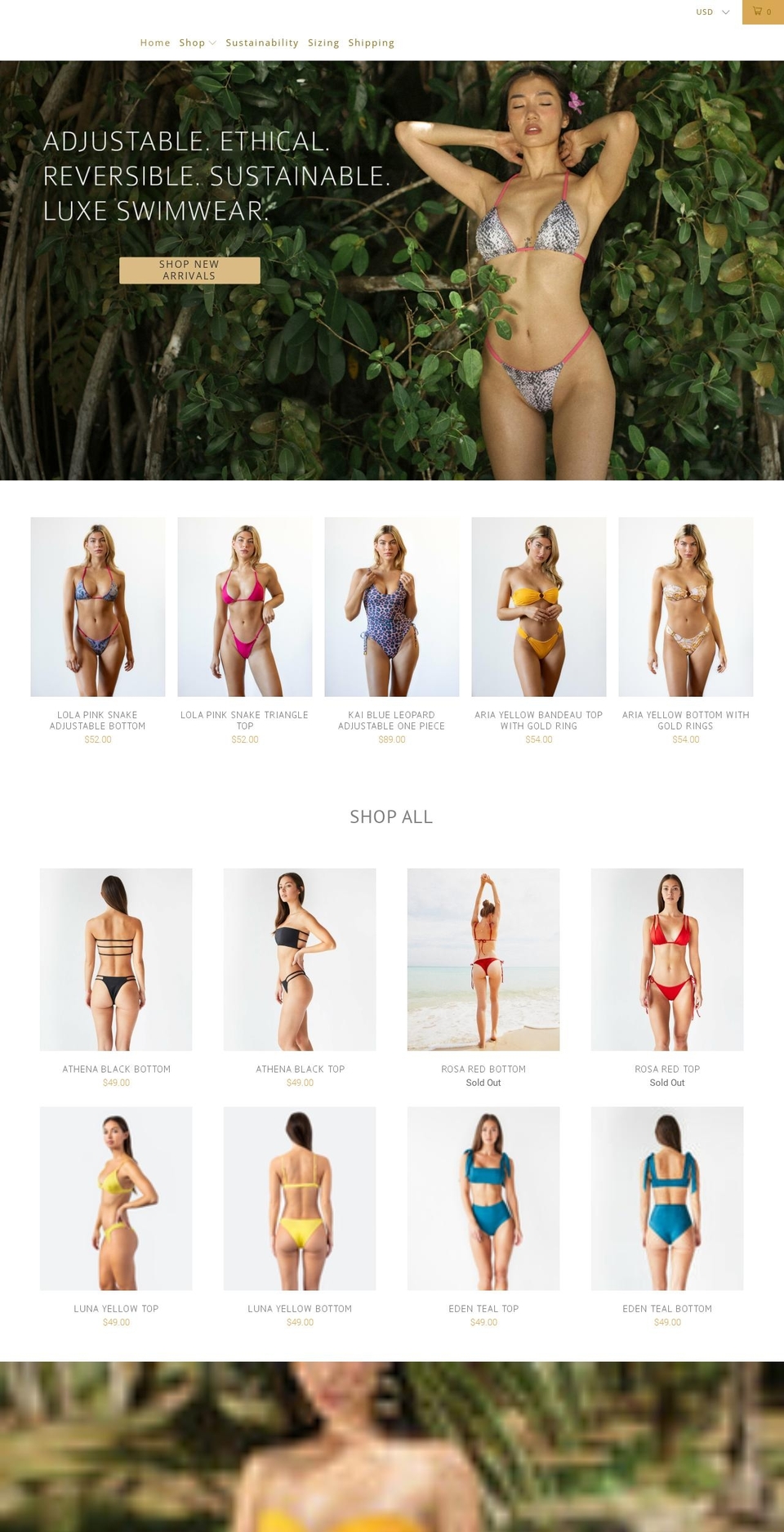 islarosaswim.com shopify website screenshot