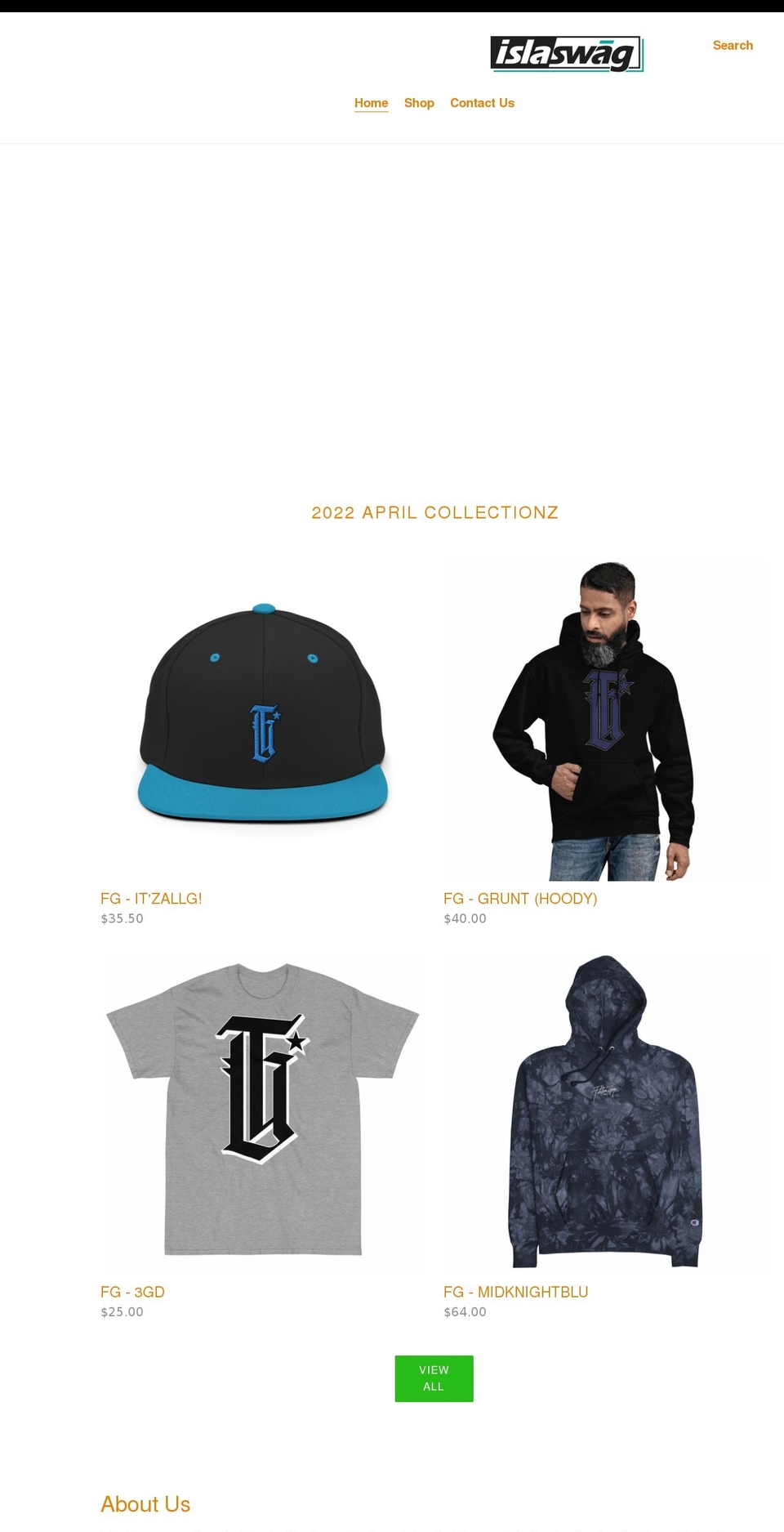 islaswag.com shopify website screenshot