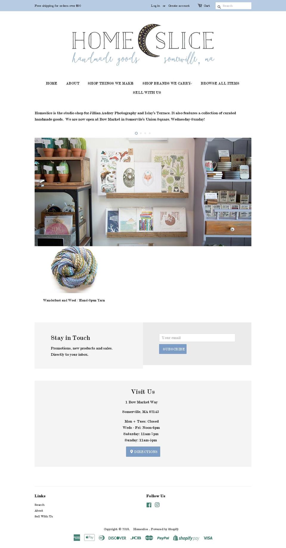 islaysterrace.com — Shopify storefront screenshot