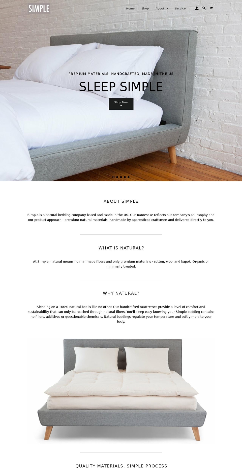 isleepsimple.com shopify website screenshot