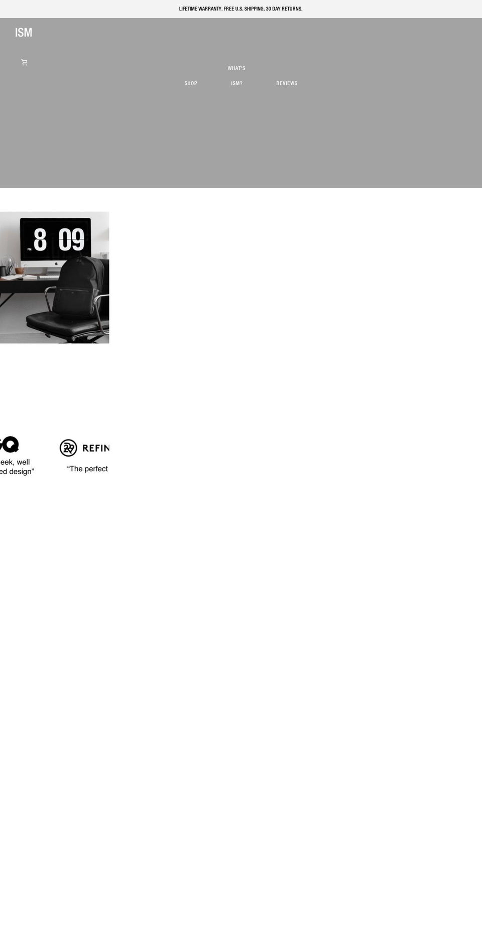ism-sf.com shopify website screenshot