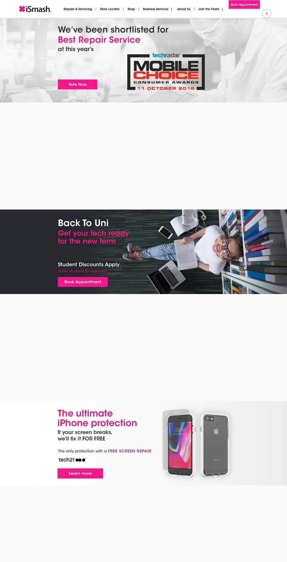 ismashlondon.com — Shopify storefront screenshot