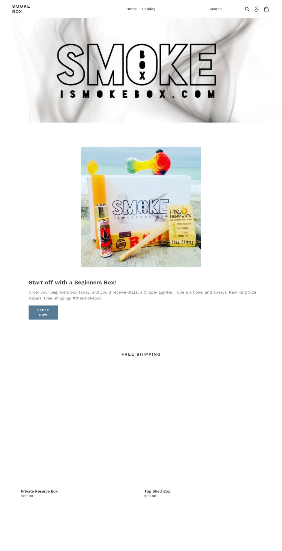 ismokebox.com — Shopify storefront screenshot