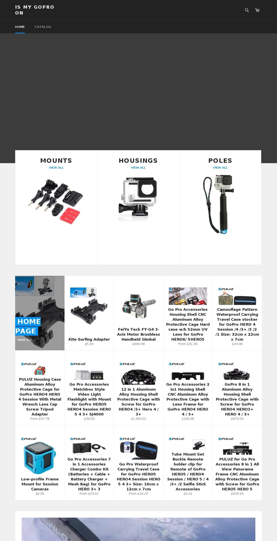 ismygoproon.com — Shopify storefront screenshot