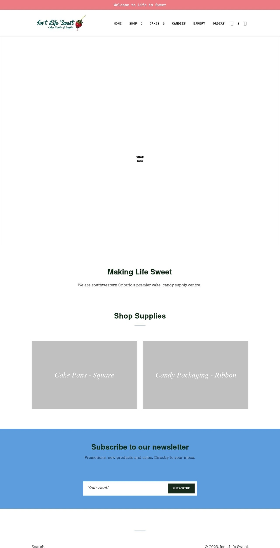 isntlifesweet.com shopify website screenshot