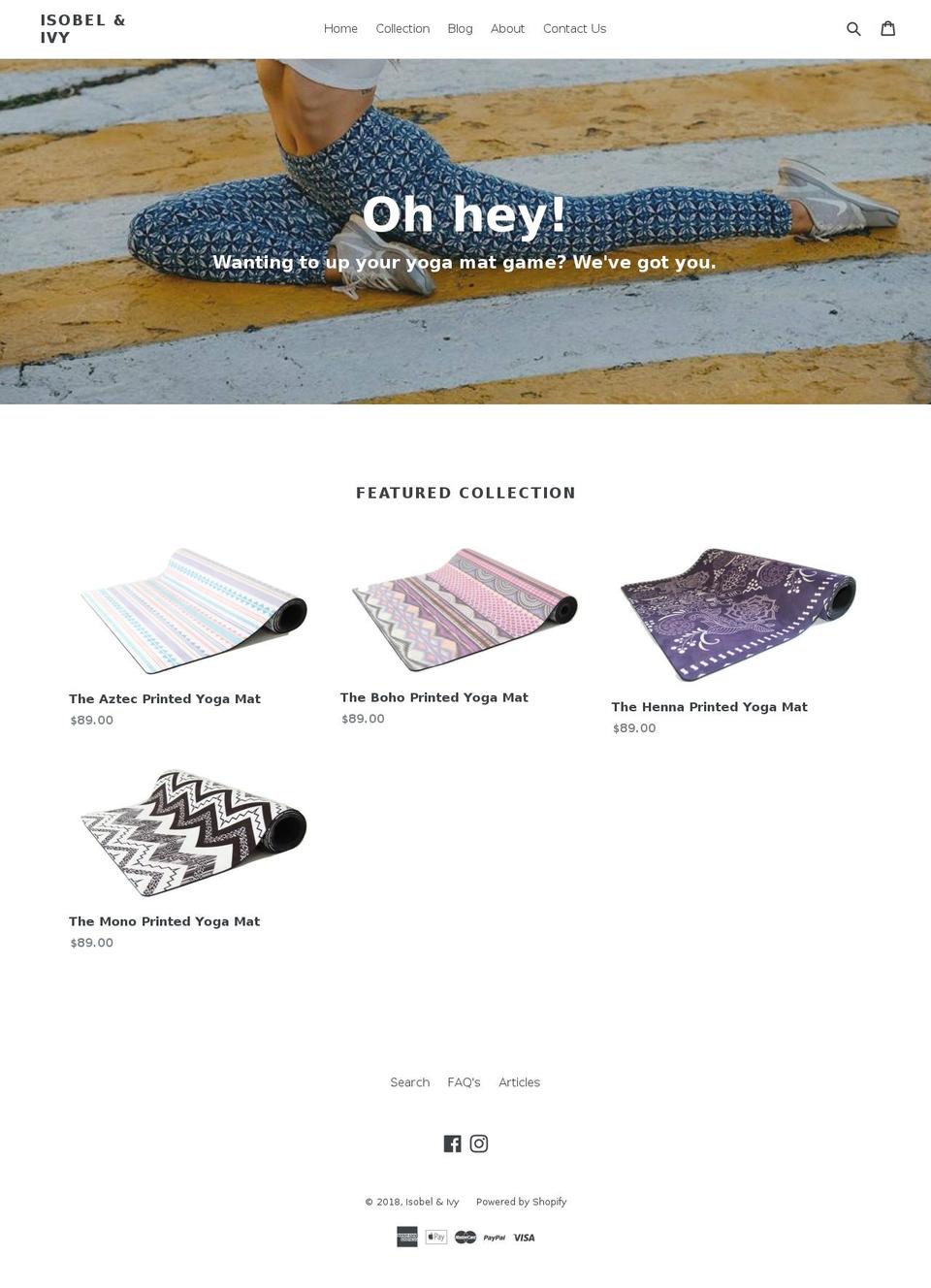 isobelandivy.com.au shopify website screenshot
