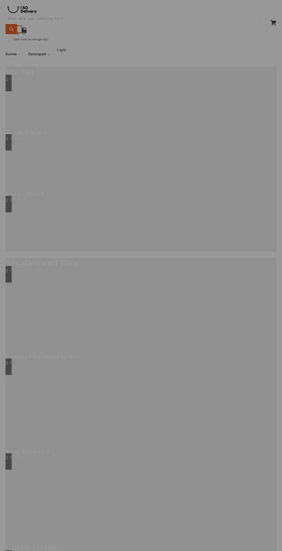 isodelivery.com.au shopify website screenshot