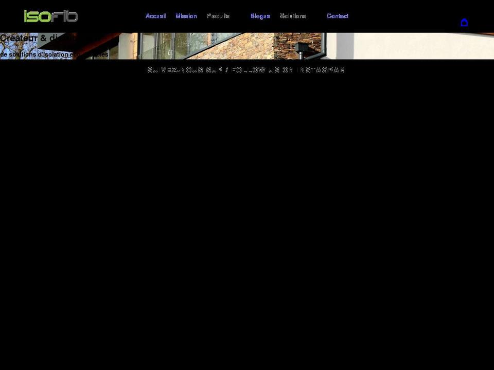 isofib.com shopify website screenshot