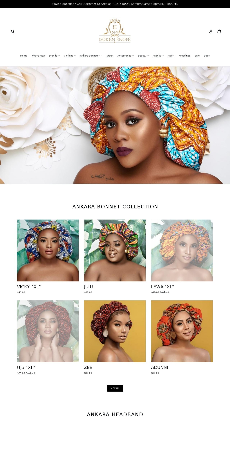 isokenenofe.com shopify website screenshot