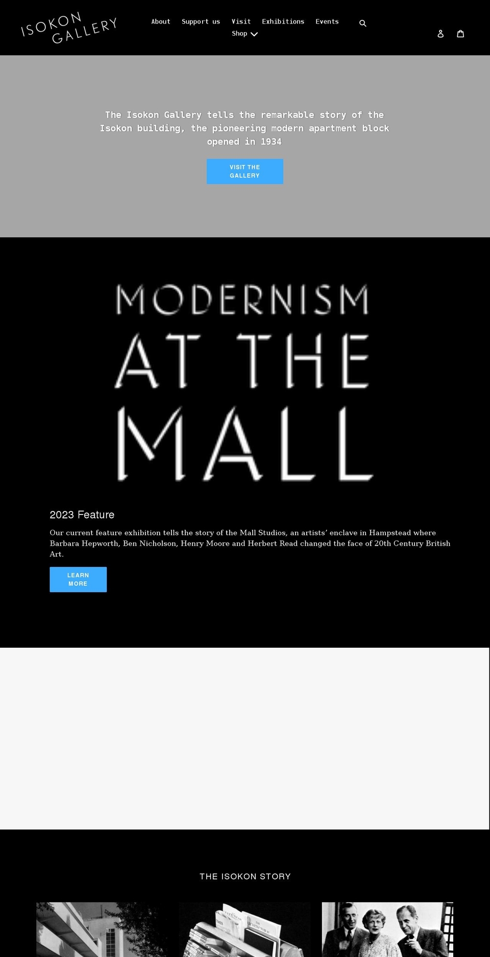 isokongallery.org shopify website screenshot