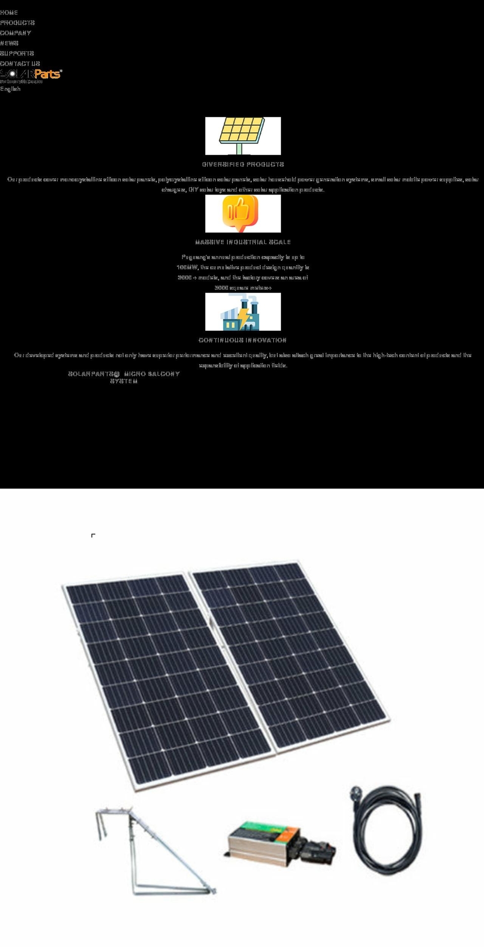 isolarparts.com shopify website screenshot