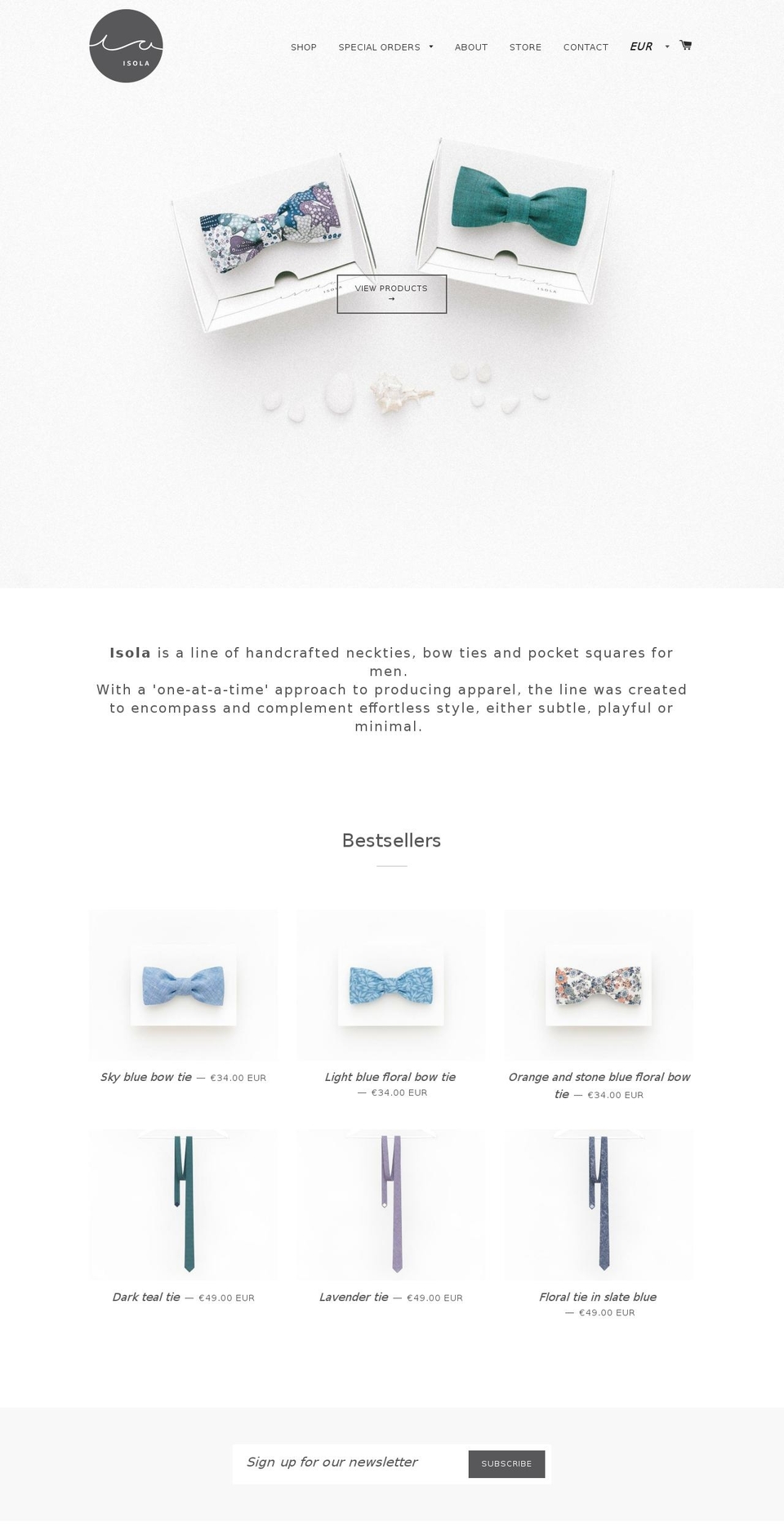 isolashop.com — Shopify storefront screenshot