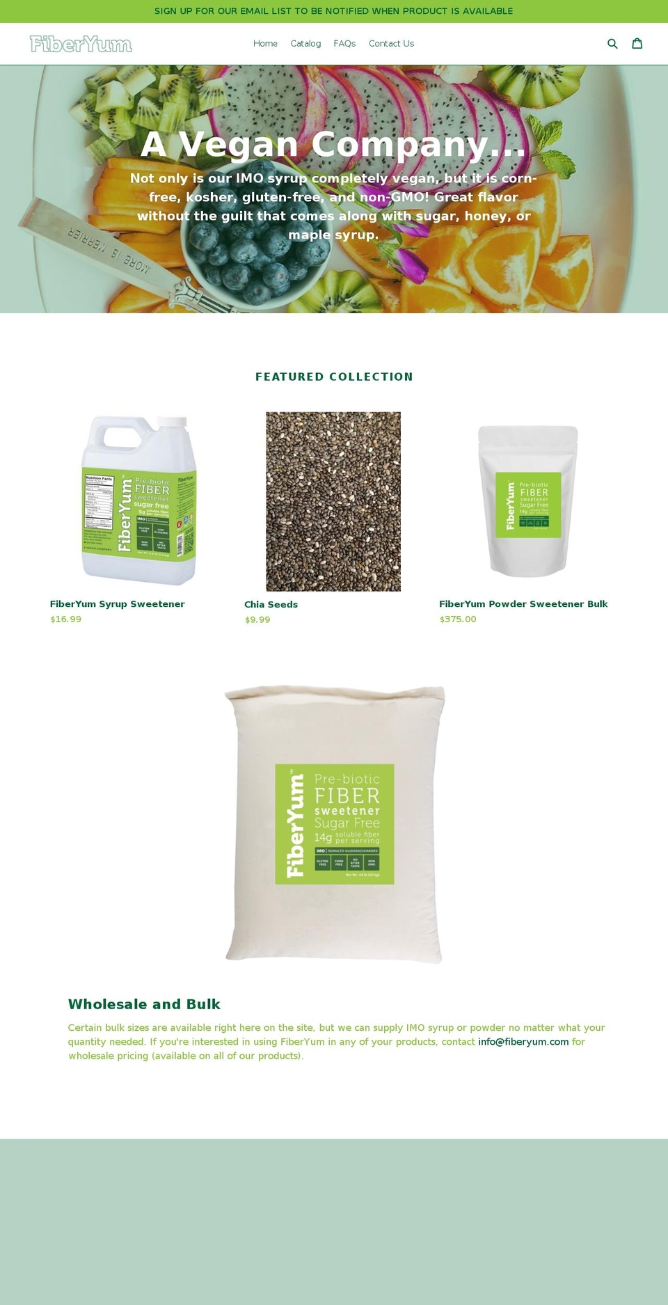isomaltooligosaccharides.com — Shopify storefront screenshot