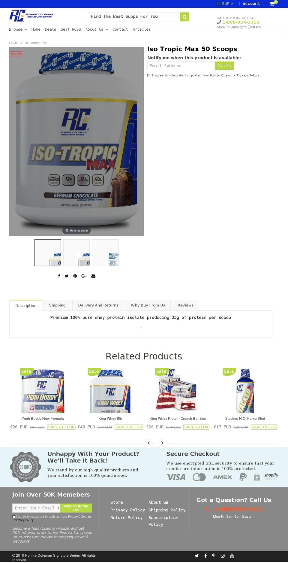 isotropicmax.com — Shopify storefront screenshot