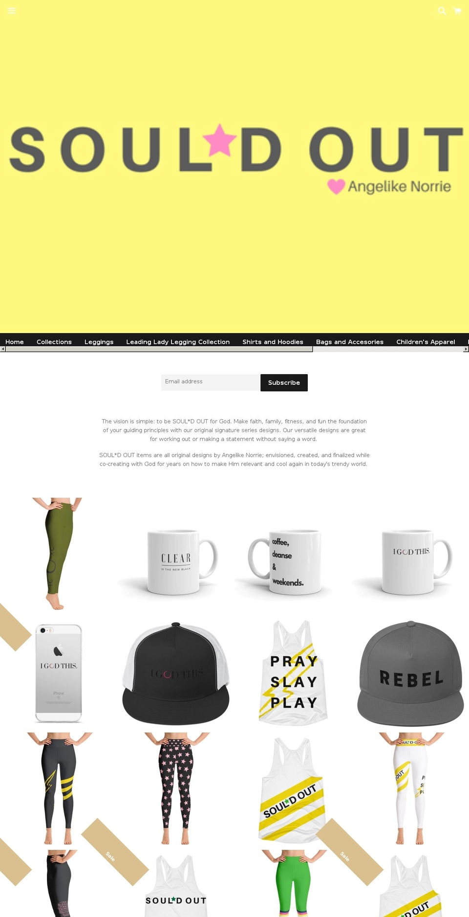 isouldout.com shopify website screenshot