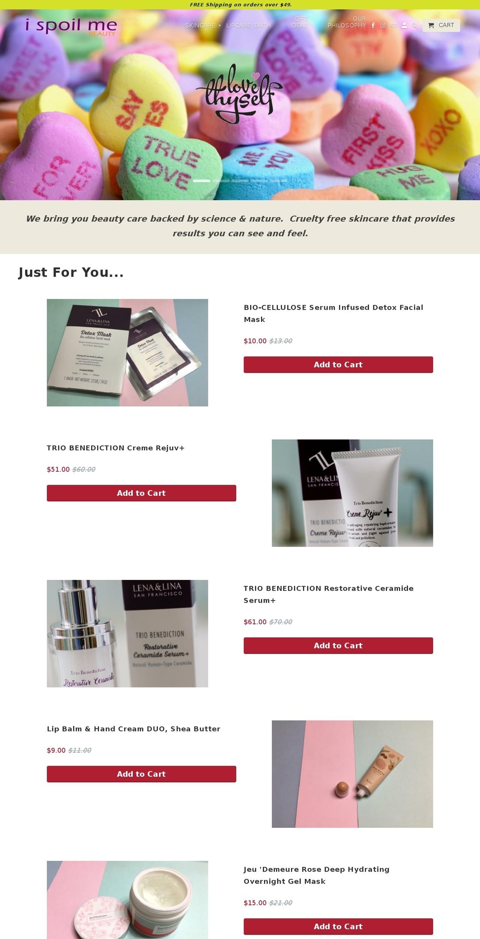 ispoilme.com — Shopify storefront screenshot