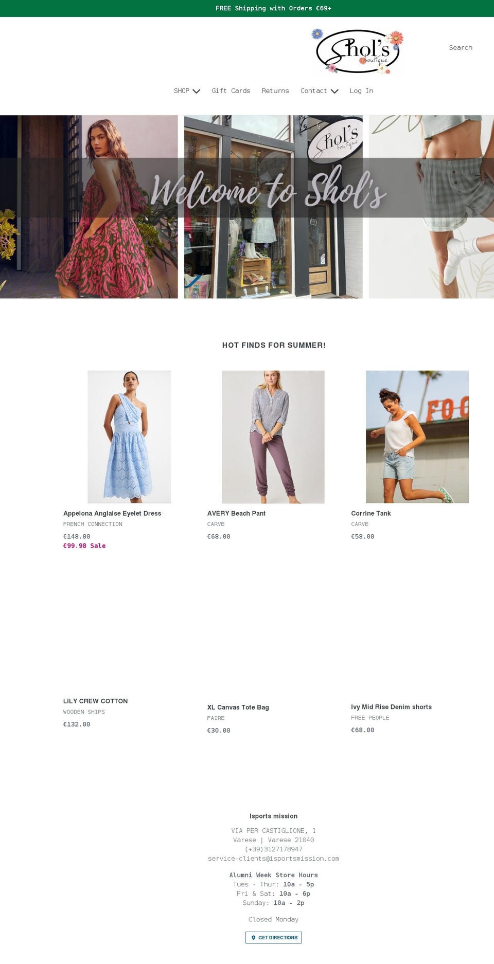 isportsmission.com shopify website screenshot