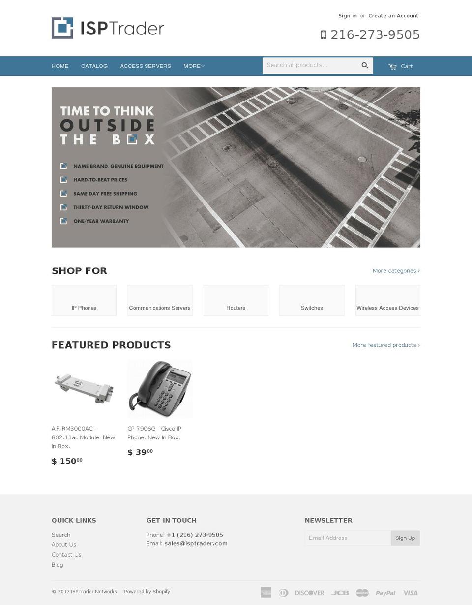 isptrader.com shopify website screenshot