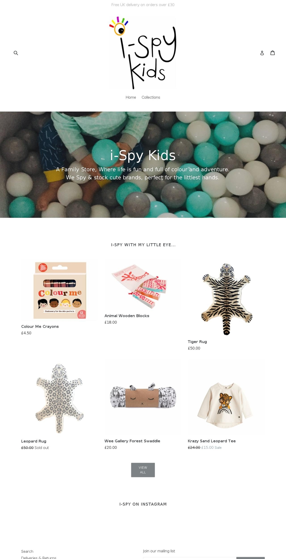 ispykids.co.uk shopify website screenshot