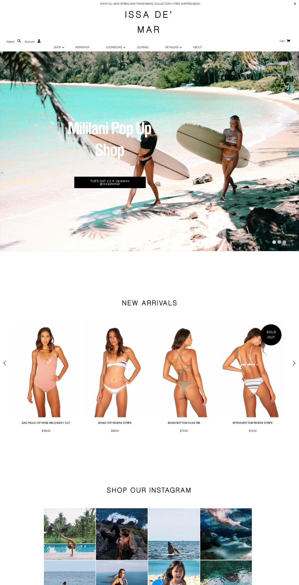 issademar.com — Shopify storefront screenshot