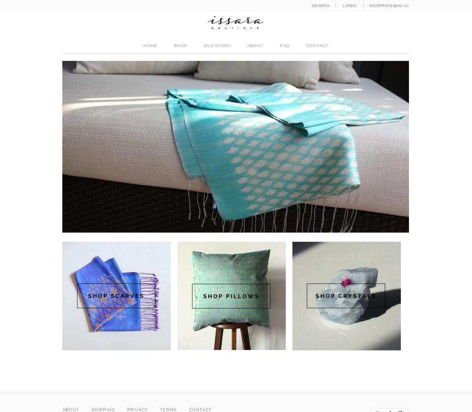 issaraboutique.com shopify website screenshot