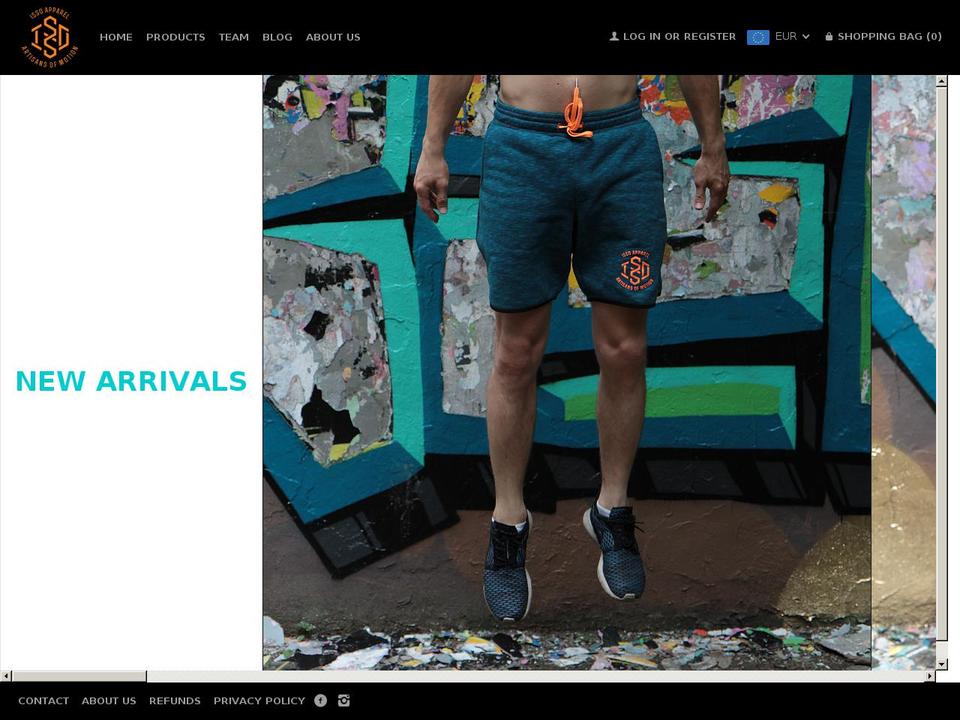 issoapparel.com — Shopify storefront screenshot