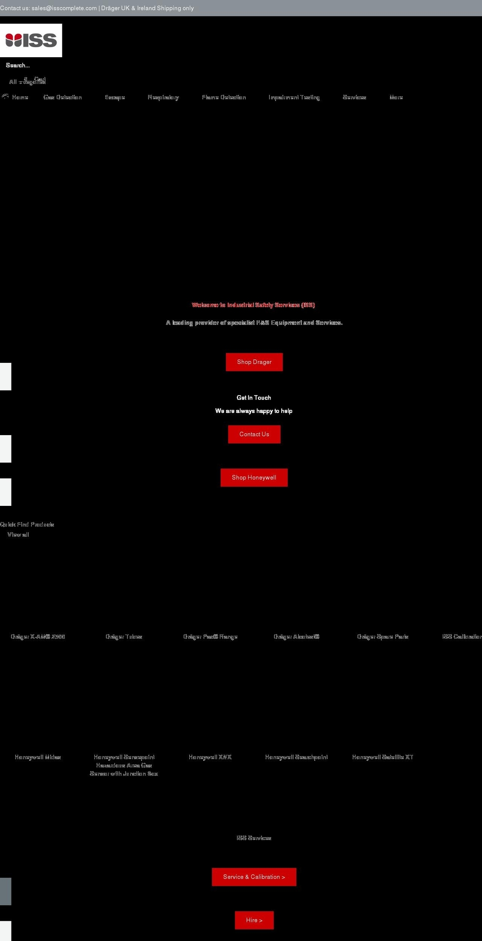 isssafety.com shopify website screenshot