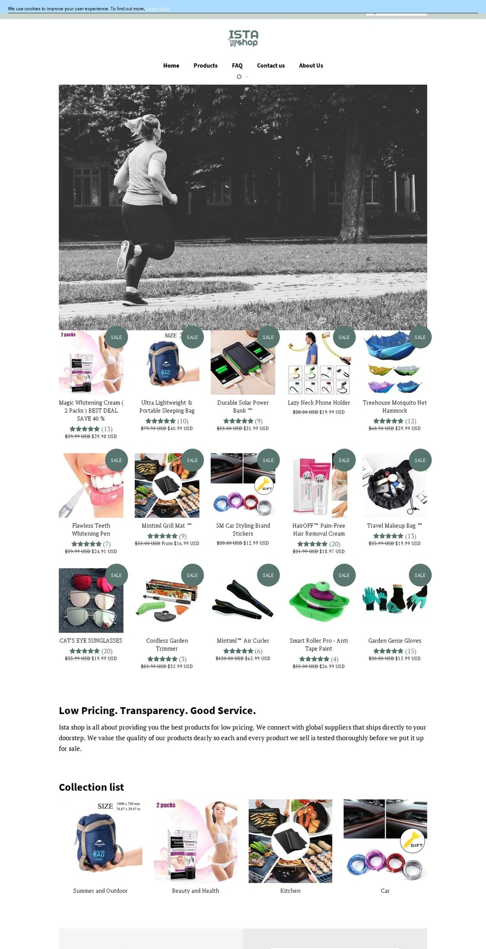 istashop.com — Shopify storefront screenshot