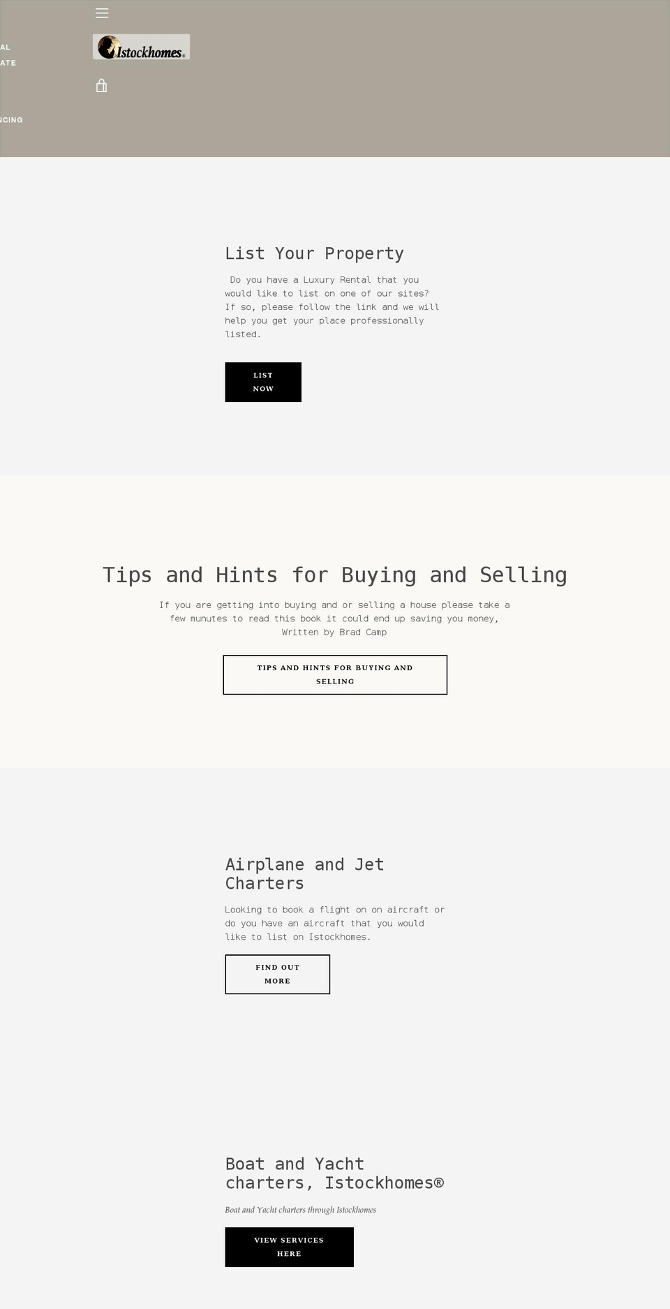 istockhomes.ca shopify website screenshot