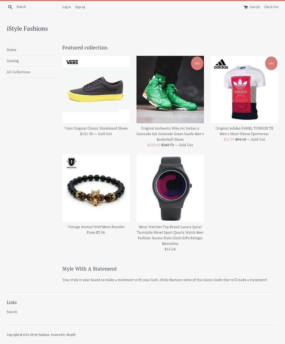 istylefashions.com — Shopify storefront screenshot