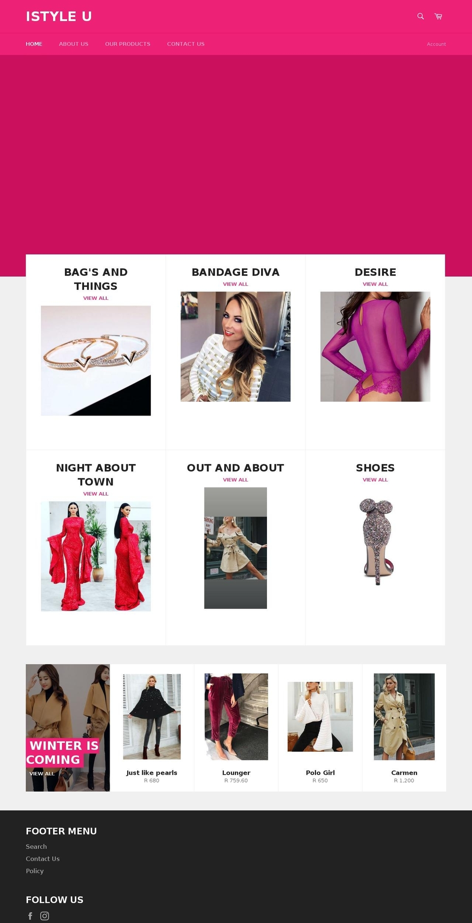 istyleyou4fashion.com — Shopify storefront screenshot