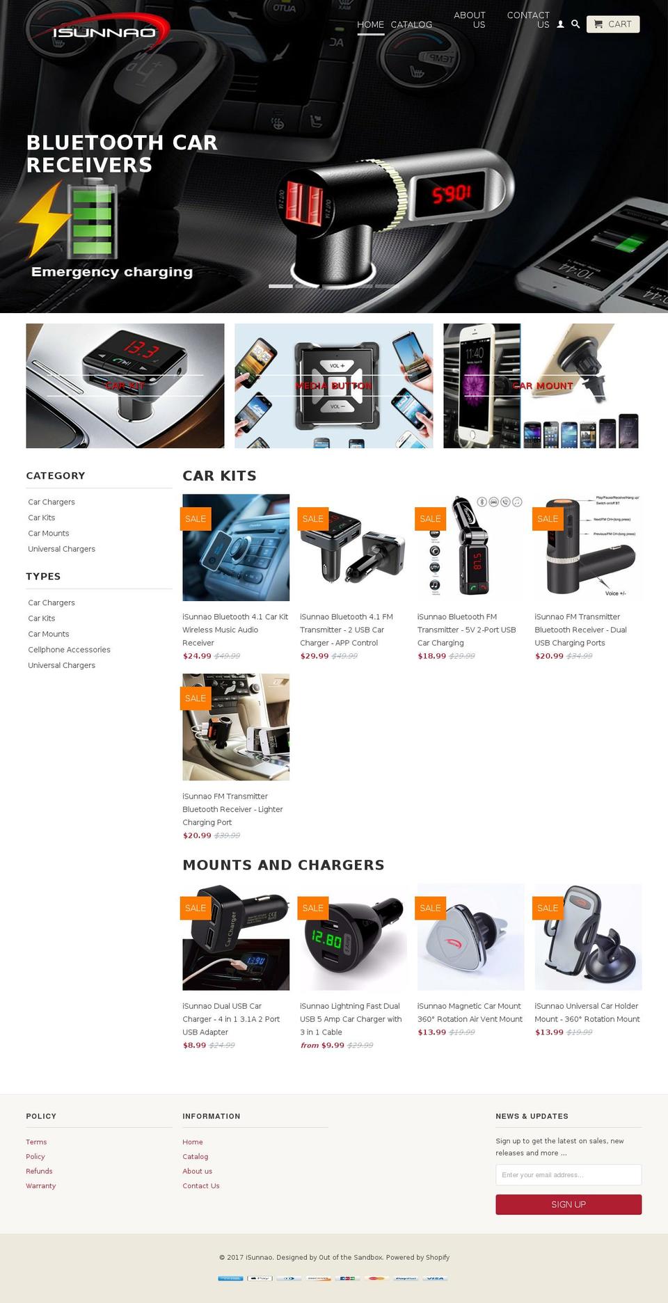isunnao.com shopify website screenshot
