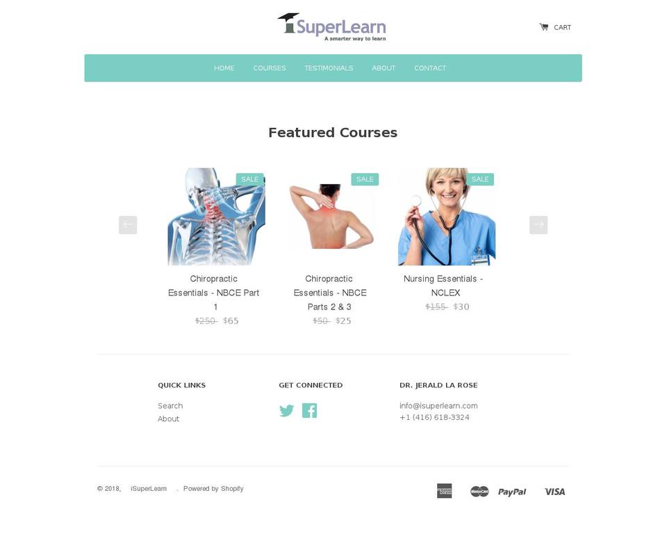 isuperlearn.com shopify website screenshot