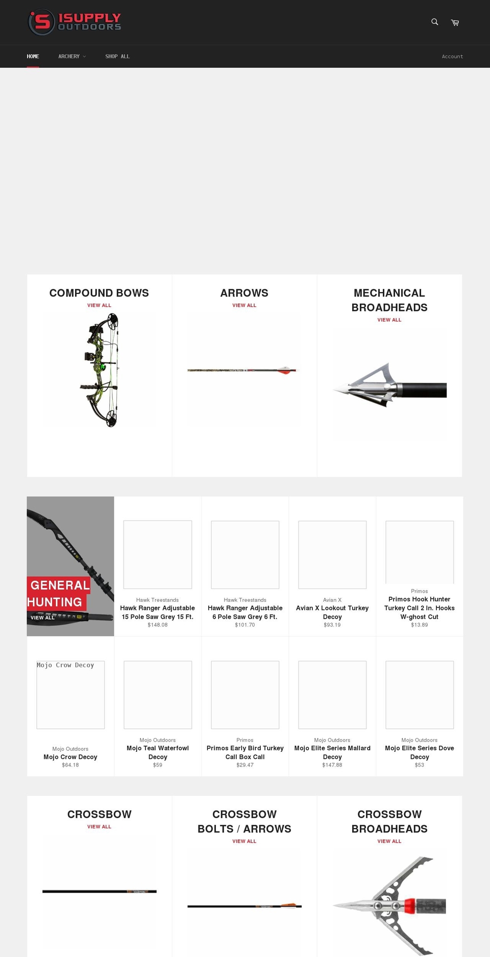 isupplyoutdoors.com shopify website screenshot