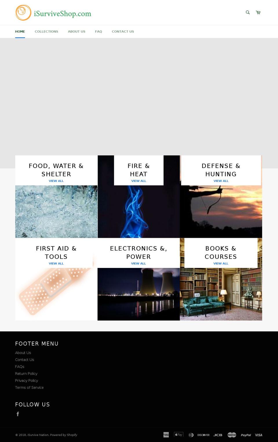 isurviveoutlet.com — Shopify storefront screenshot