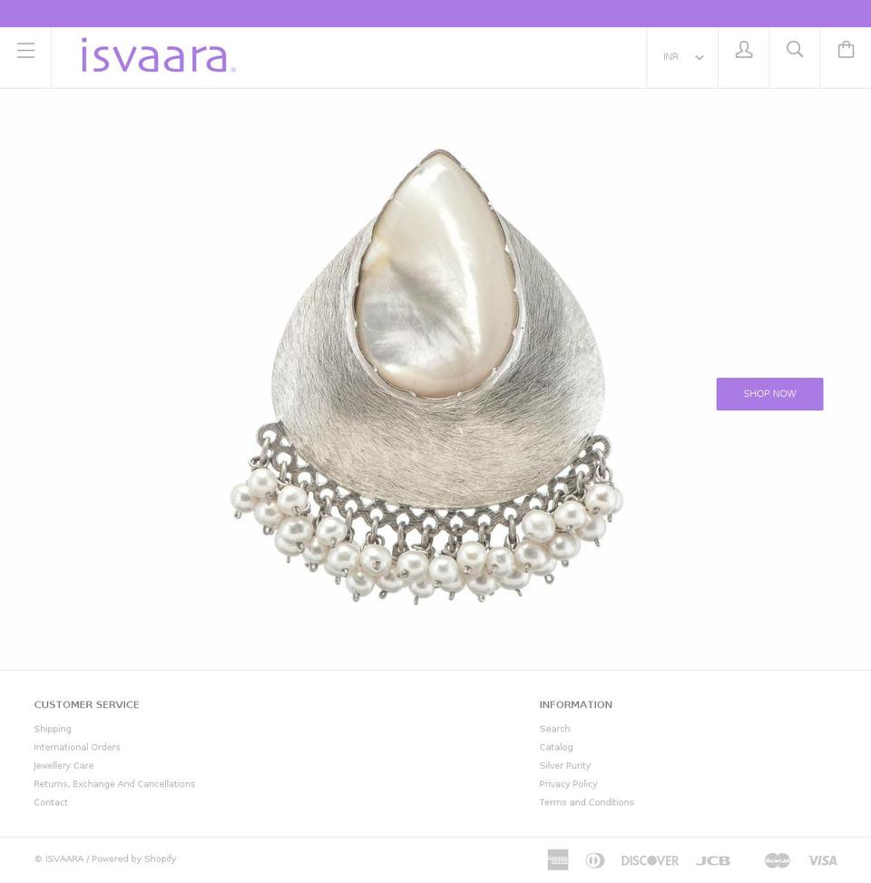 isvaara.com — Shopify storefront screenshot