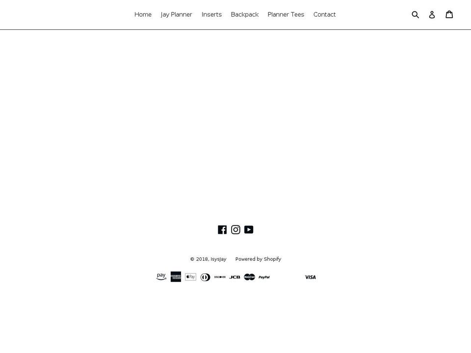 isysjay.com — Shopify storefront screenshot