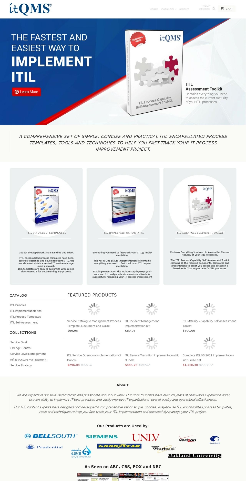 it-qms.com shopify website screenshot