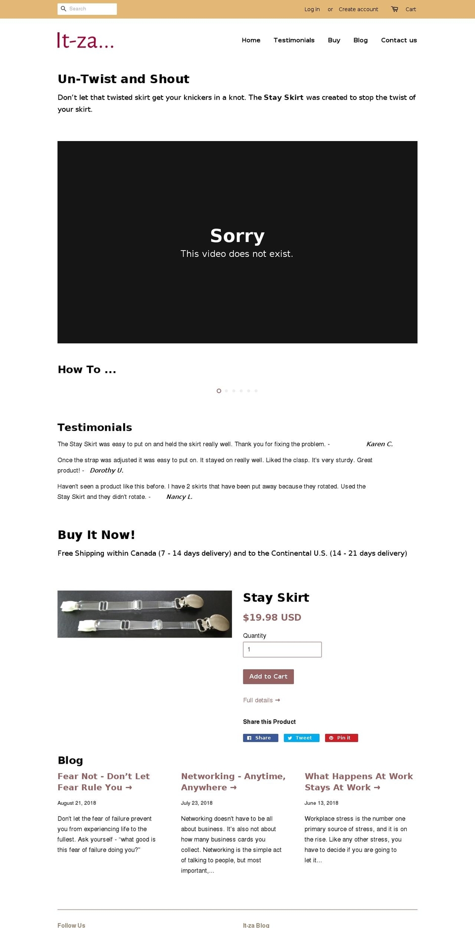 it-za.com — Shopify storefront screenshot