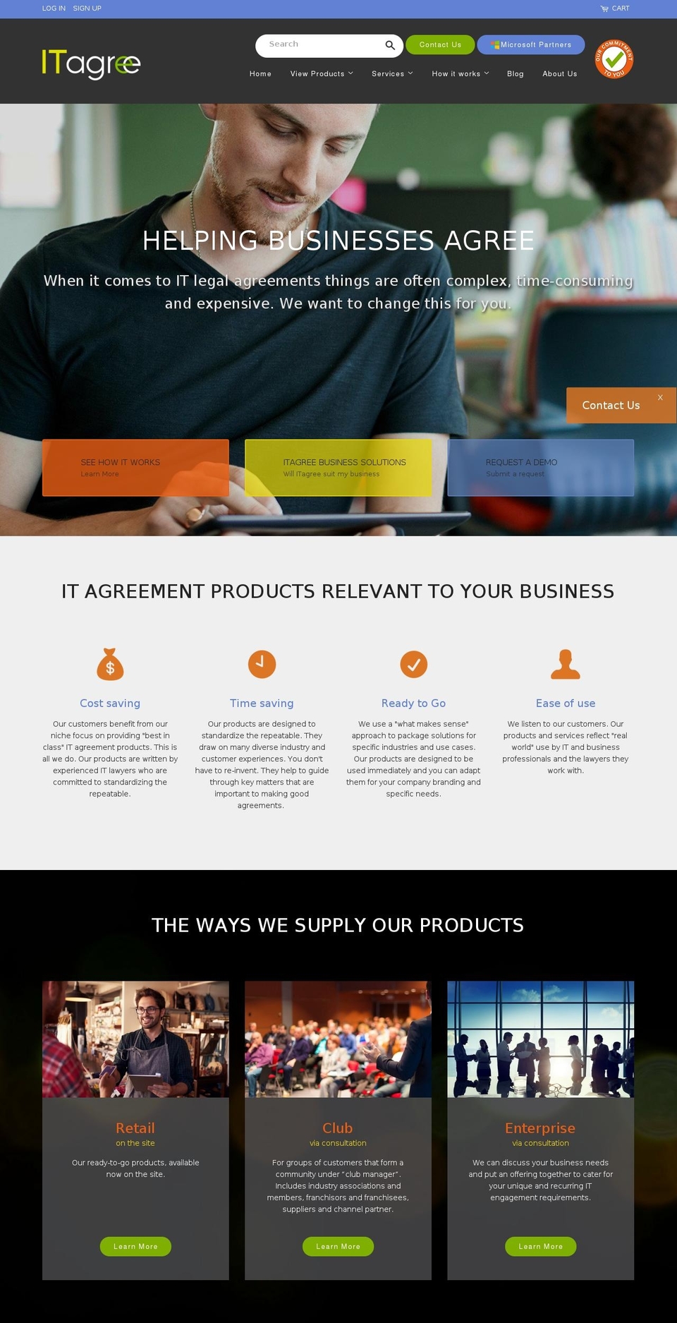 itagree.com shopify website screenshot